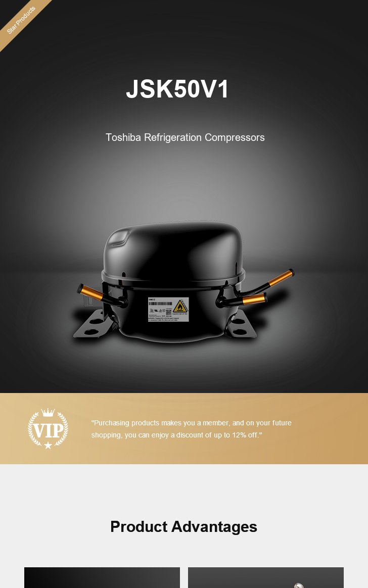 Toshiba Compressor JSK50V1, technical parameters pdf, structure diagram